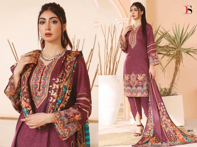 Firdous Lawn 24 By Deepsy Suits Embroidery Cotton Pakistani Suits Wholesale Shop In Surat